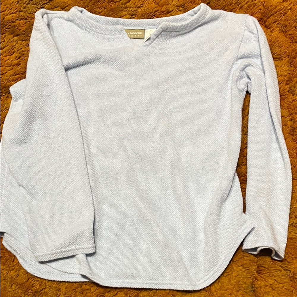 Liz Claiborne Sky Blue Knit Sweater